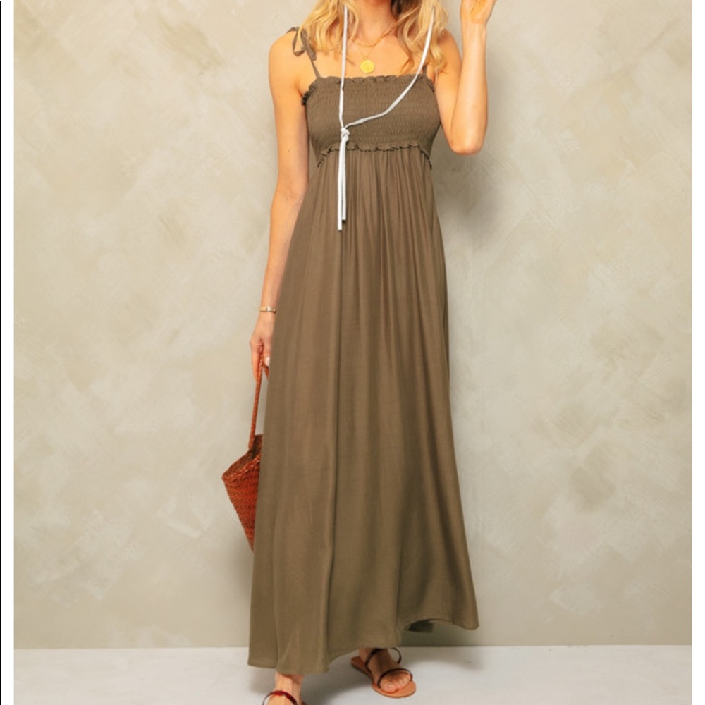 Tuckernuck Olive Maxi Dress